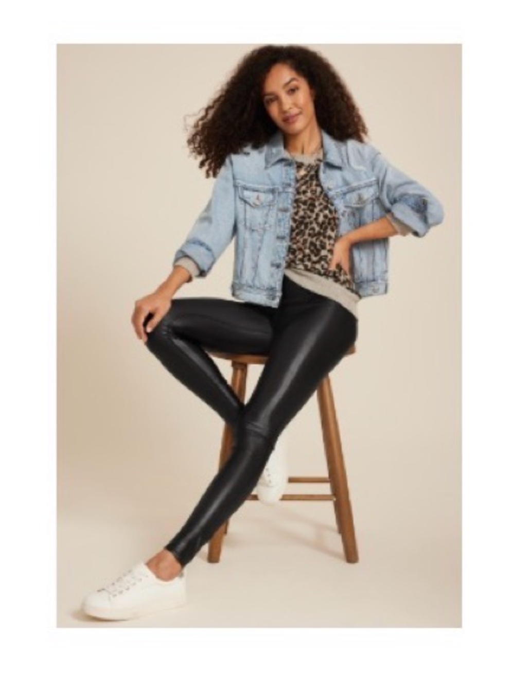 Maurices Black Faux Leather Leggings